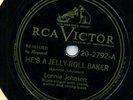 RCA Victor LONNIE JOHNSON He's A  Jelly Roll Baker in E
