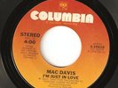 70's Northern Soul 45 Mac Davis  Just In Love Columbia