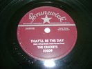 THE CRICKETS - That'll Be The Day (Buddy Holly) 78 rpm