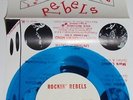 ROCKIN REBELS Rockabilly Let's Bop NM Blue Vinyl 1st pr