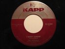 Rockabilly 45 THE FIREBALLS on KAPP Don't Know HEAR