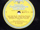 16x78rpm BACH ST. MATTHEW PASSION B. KITTEL BERLIN 1942