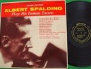 ALBERT SPALDING Plays His famous Encores-recorded at Boston University- ALLEGRO