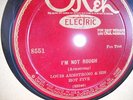Okeh 8551 Louis Armstrong I'm Not Rough 78 RPM In E