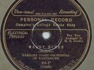 BARBARY COAST ORCH DARTMOUTH Columbia 78 personal 94-P