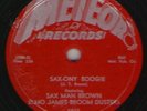 78 RPM Sax Man Brown Elmo James Meteor 5016 in N-