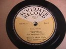 SCHIRMER- CARL ENGEL- TRIPTYCH SET 15  (3)78's Kroll