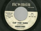 AMBERTONES 45RPM '67 NEWMAN CLAP YOUR HAND GARAGE VG