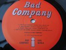 Bad Company UK DEBUT LP 1ST PRESS A-1U/B-1U NEAR MINT