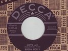 ROCKABILLY BUDDY HOLLY *LOVE ME/YOU ARE..*1958 DECCA M-