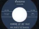 Wm. Penn & Quakers 1967 gArAge 45rpm Coming Up My Way