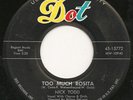 NICK TODD too much rosita rare doo wop 45 hear it