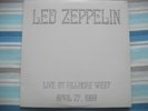 LED ZEPPELIN LIVE AT FILLMORE WEST 1969  2LP ROCK PROG