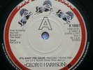 GEORGE HARRISON   IT'S WHAT YOU VALUE  RARE 7