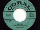 BUDDY HOLLY Rave On / Take Your Time 45 CORAL PROMO