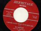 TEEN  BW/ ROCKABILLY--HERMITAGE--AL HARTLEY--HEAR BOTH