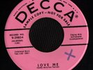 BUDDY HOLLY PROMO 45 LOVE ME DECCA 29854 MINT-