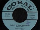BUDDY HOLLY PROMO 45 EARLY IN THE MORNING CORAL 62006