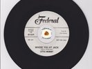 R&B Soul Rocker Sax 45 LITTLE MUMMY FEDERAL 12371 HEAR