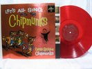 Let's All Sing w/The Chipmunks Seville RED Vinyl LP