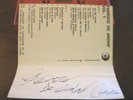autografo originale FABRIZIO DE ANDRE' 10-06-1995