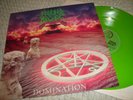 MORBID ANGEL Domination GREEN VINYL LP First Press MINT