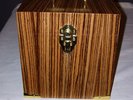 45 RPM Record Carrying Case, Zebra Wood
