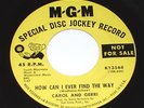 Carol and Gerri 45 northern soul MGM How Can I Ever