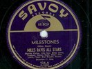 MILES DAVIS w/ CHARLIE PARKER- MILESTONES- SAVOY 78 RPM