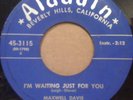 MAXWELL DAVIS [Waiting Just for You] ALADDIN [45-3115]