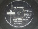 THE VENTURES Walk Don't Run INDIA prs. 78 rpm 1964 RARE