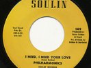 PHILHARMONICS / I Neeed Your Love SOULIN MODERN Listen