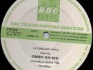 GREEN ON RED / UNTOUCHABLES Live BBC Transcription Disc