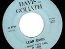 private 70s soul 45 LEON DAVIS on DAVIS & GOLIATH  HEAR