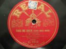 MUSIC HALL - G.H. ELLIOTT 'TAKE ME BACK' 1916 REGAL 78