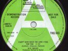 Green & White Motown Demo - Rita Wright - TMG 643  Rare