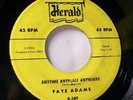 R & B 45 * Faye Adams * Anytime anyplace anywhere * Vg