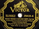 WAYNE KING Mickey Mouse Birthday VICTOR SCROLL 78 25419