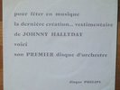 GOLDEN STARS Rare promo 45 JOHNNY HALLYDAY + insert