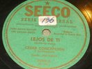 CESAR CONCEPCION MAMBO INDIO LEJOS DE TI ON SEECO 78rpm