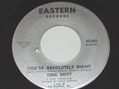 Tina Britt 45 northern soul Absolutely Right - Eastern