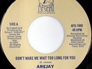 rare Modern Soul Boogie 45 AREJAY on AFGHAN Listen