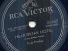 ELVIS PRESLEY - HEARTBREAK HOTEL -78 RPM - 1956  VG++