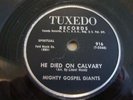 GOSPEL/VOCAL GROUP-MIGHTY GOSPEL GIANTS-TUXEDO 78 RPM