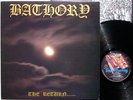 Bathory -The Return LP 1985 ORIG. celtic frost  beherit