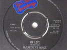 PAUL MCCARTNEY WINGS MY LOVE  MISPRESS UK 7
