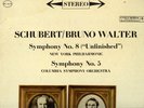 BRUNO WALTER SCHUBERT SYM.8 COLUMBIA MS 6218 6-EYE