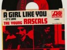 THE YOUNG RASCALS on Atlantic | a girl like you | w PS