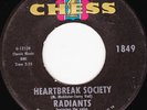 NORTHERN SOUL 45 RPM- RADIANTS on CHESS RECORDS