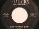 THE REALISTICS Everything I Own OBSCURE ISLANDS SOUL 45